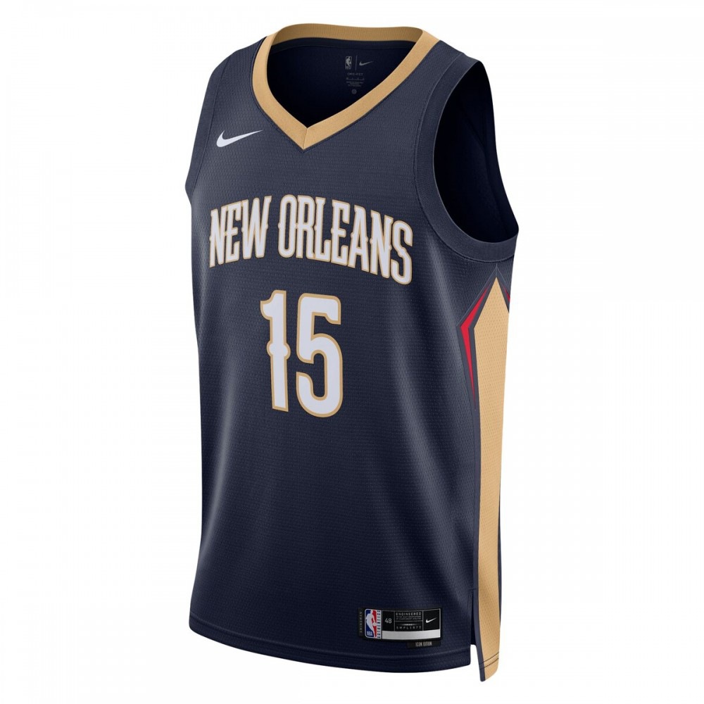 Jose Alvarado New Orleans Pelicans Unisex Swingman Jersey - Icon Edition - Navy-Pro Kit Vault | Brand New 26/27 Sports Jerseys